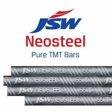 JSW 20 mm Fe 550 D CRS TMT Steel Bars